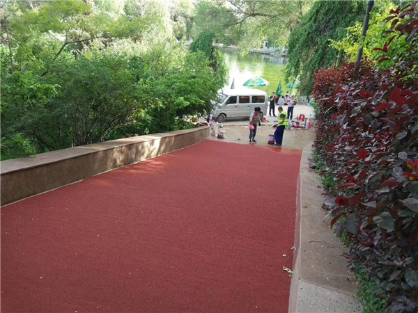 廊坊彩色路面施工